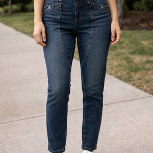 Free People Beacon mid rise slim crop size 25